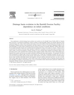 Drainage basin evolution in the Rainfall Erosion