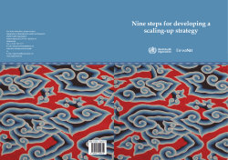 Nine steps for developing a scaling-up strategy