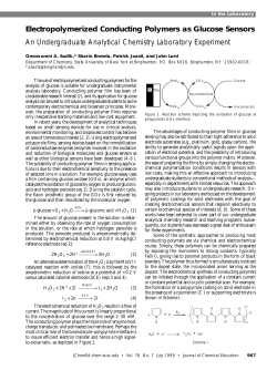 Electropolymerized Conducting Polymers as Glucose Sensors