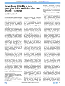 1 - Annals of the Rheumatic Diseases
