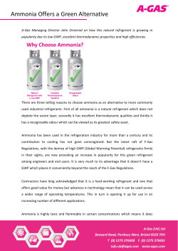 Ammonia Offers a Green Alternative