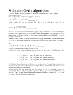 Midpoint Circle Algorithm: