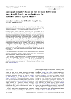 Ecological indicators based on fish biomass distribution along