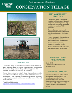 conservation tillage