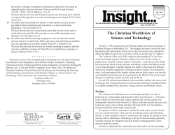 The Christian Worldview of Science and Technology