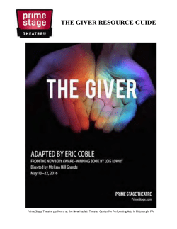 the giver resource guide
