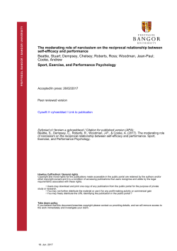 The moderating role of narcissism on the reciprocal relationship