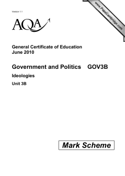 Ideologies (GOV3B) June 2010