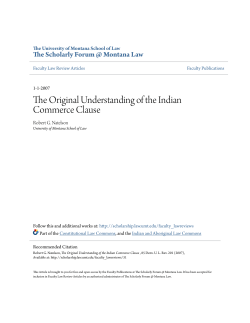 The Original Understanding of the Indian Commerce Clause