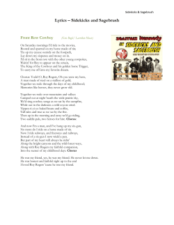Lyrics &ndash; Sidekicks and Sagebrush