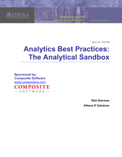 Analytical Sandbox