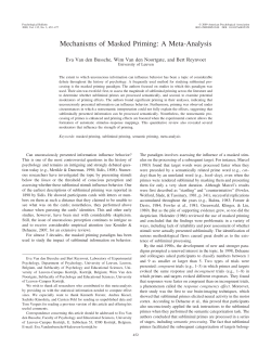 2009 Van den Bussche - Cognitive Psychology Research Group