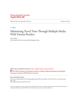 Minimizing Travel Time Through Multiple Media