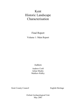 Kent Historic Landscape Characterisation