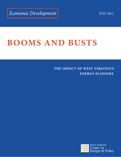 Booms and Busts: The Impact of West Virginia`s Energy Economy