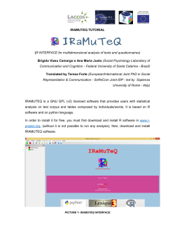 IRAMUTEQ TUTORIAL (R INTERFACE for multidimensional