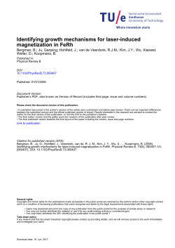 Identifying growth mechanisms for laser-induced