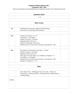 American History Menus