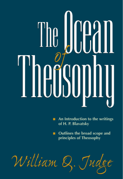 The Ocean of Theosophy - The Theosophical Society