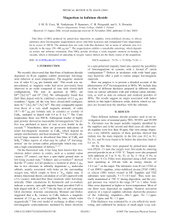 Magnetism in hafnium dioxide