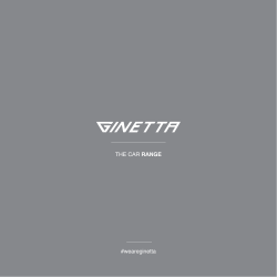 THE CAR RANGE #weareginetta