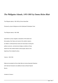 The Philippine Islands, 1493