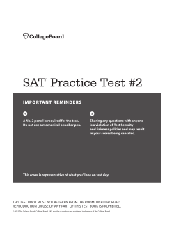 SAT Practice Test #2