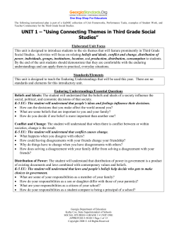 UNIT 1 - Georgia Standards