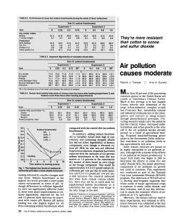 Air pollution causes moderate damage to tomatoes