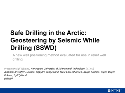 Safe Drilling in the Arctic: Geosteering by Seismic While Drilling