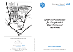 67 Sphincter exercises A5 - Birmingham Women`s Hospital