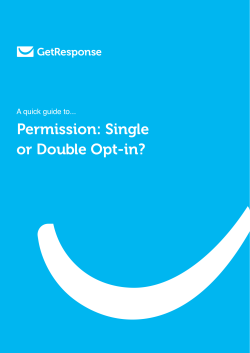 Permission: Single or Double Opt-In?