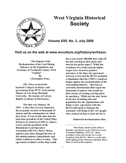 The Impact of the Mechanization of the Coal Industry on the