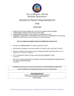City of Margate, Florida Building Department MINIMUM PERMIT