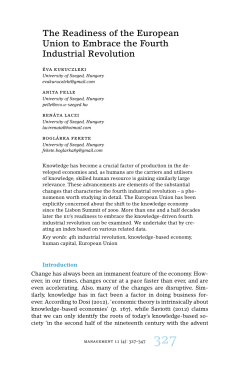 The Readiness of the European Union to Embrace the Fourth