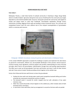 Note on WASSAN`s experience with