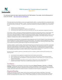 Facilitators Required Reading