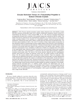 Circular Dichroism Tensor of a Triarylmethyl Propeller in Sodium