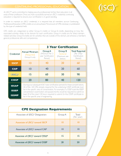 3 Year Certification
