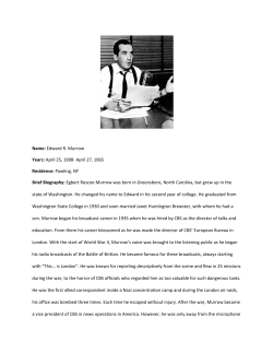 Edward R. Murrow - The Hudson River Valley Institute