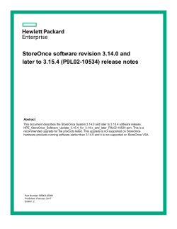 StoreOnce software revision 3.14.0 and later to 3.15.4 (P9L02