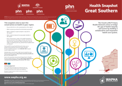 Great Southern - WA Primary Health Alliance