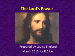 The Lord`s Prayer