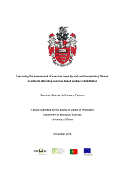 Improving the assessment of exercise capacity and cardiorespiratory