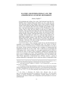 Slavery and International Law