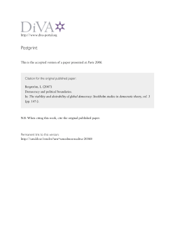 Democracy and political boundaries