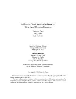 Arithmetic Circuit Verification Based on Word-Level Decision