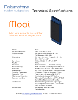 Nakymatone Mooi Specifications PDF