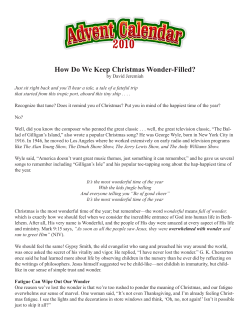 How Do We Keep Christmas Wonder-Filled?