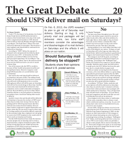 Saturday Mail...Yes or No? - Avon Community School Corporation